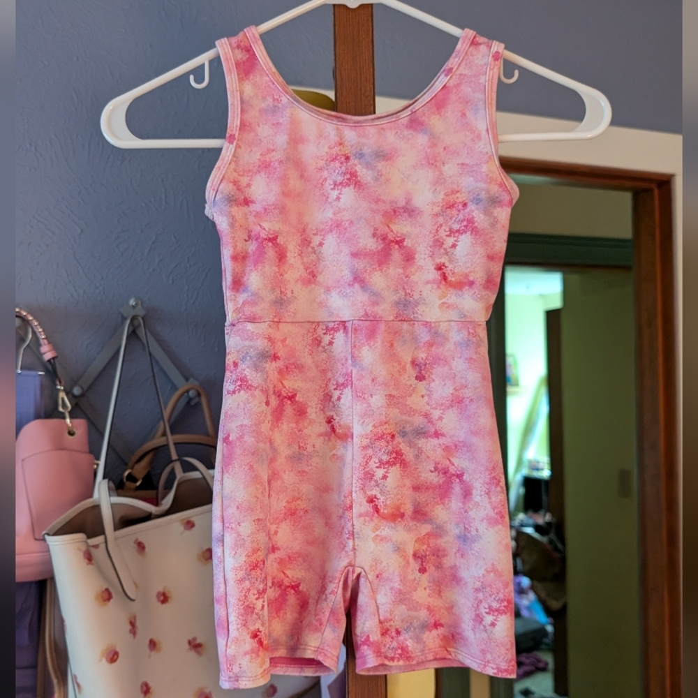 Cat & Jack Pink and Purple Tie-Dye Romper